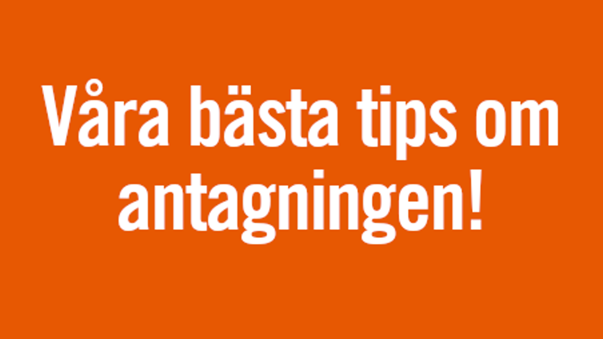 Våra Bästa Tips