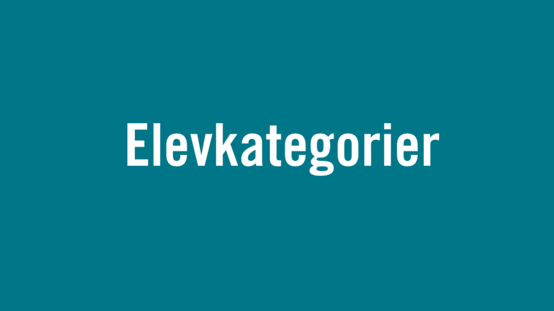 Elevkategorier